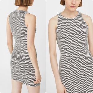 MANGO Chevron Bodycon Dress